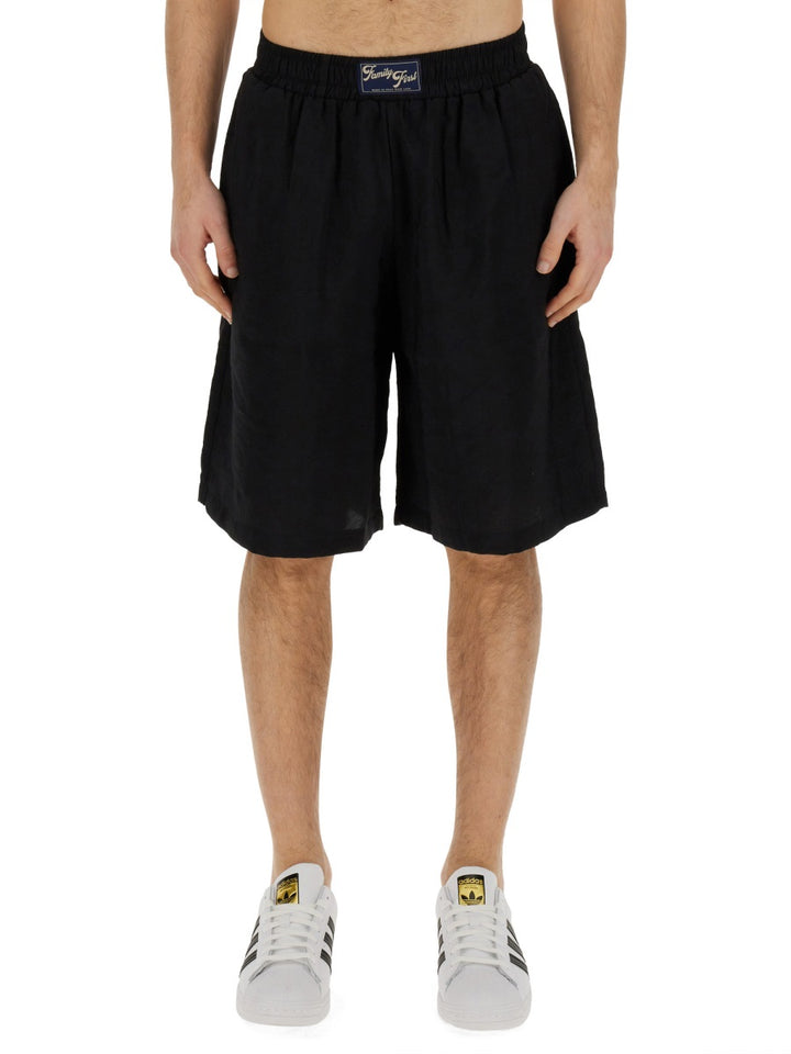 Family First Shorts - Black | Wanan Luxury