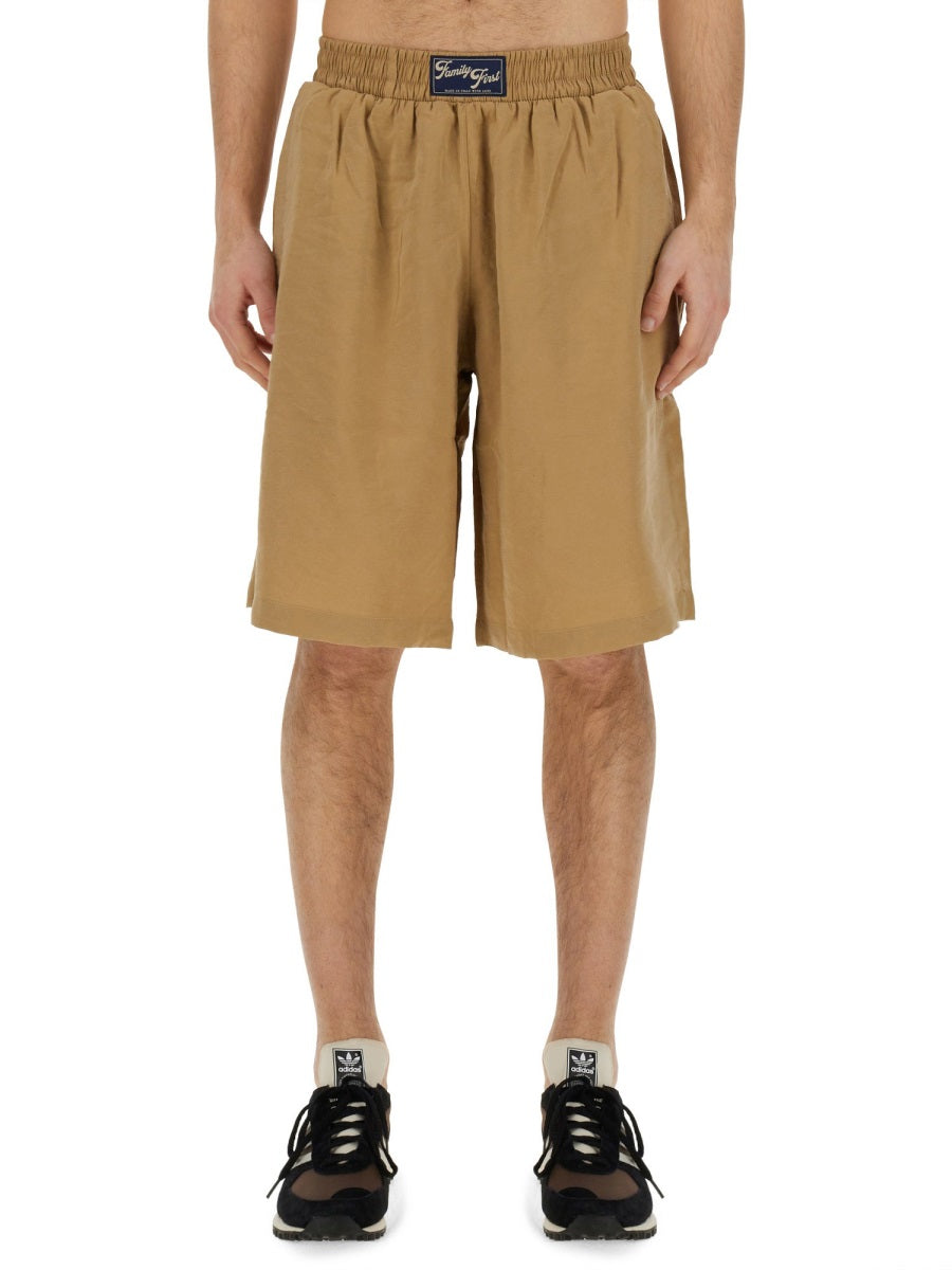 Family First Shorts - Beige | Wanan Luxury
