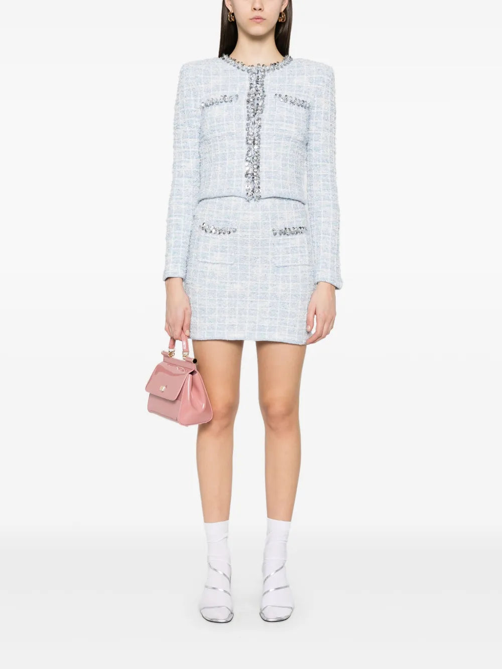 Self-Portrait SKIRT - Blue | 39e29fe7041350416c8a274a880fd2e387fb762d