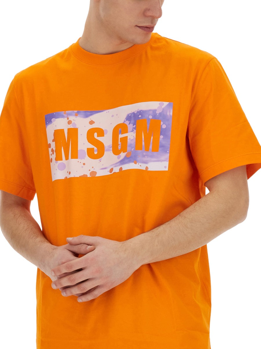 MSGM T shirts - Orange | Wanan Luxury