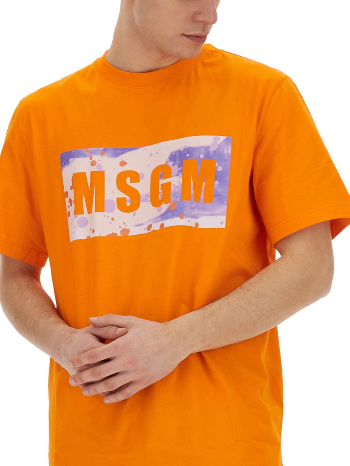 MSGM T shirts - Orange | Wanan Luxury