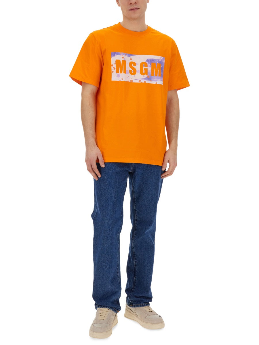 MSGM T shirts - Orange | Wanan Luxury