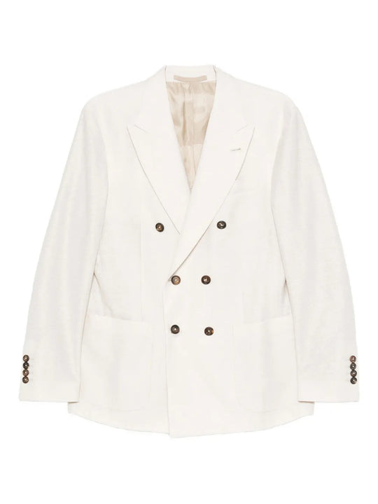 Double-Breasted Buttoned Jacket