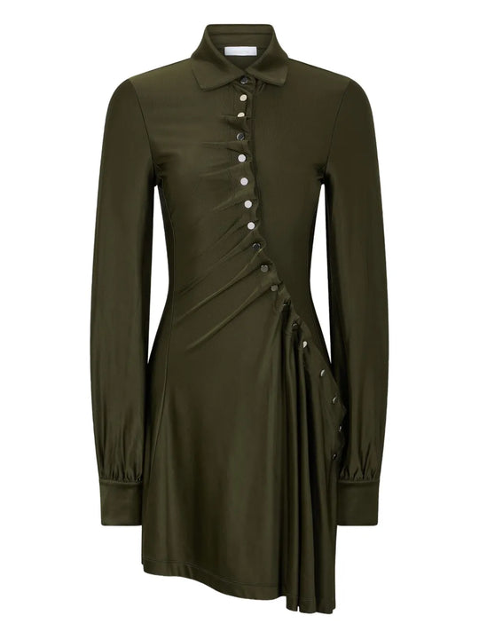 Draped Dress With Embellishment