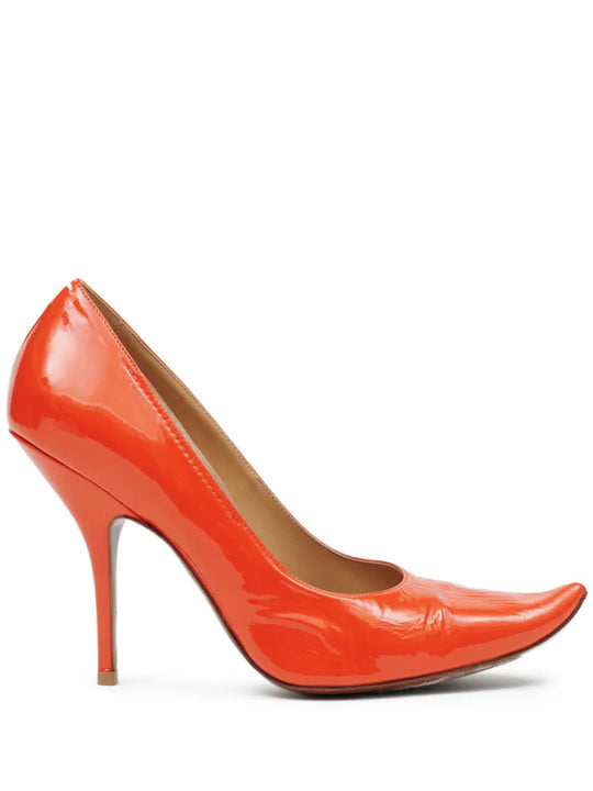 100mm Leather Pumps