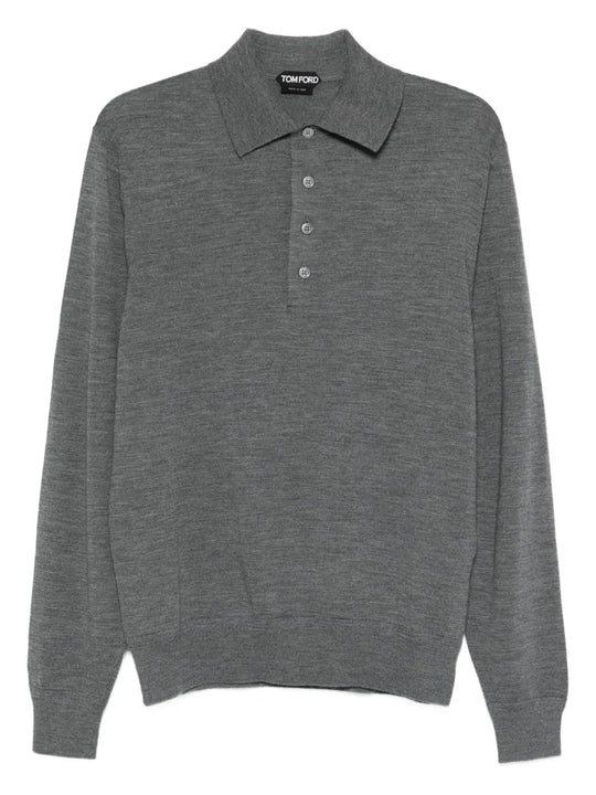 Long-Sleeved Polo Shirt