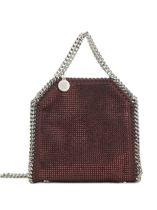 Falabella Tiny Hotfix Crystals On Alter Suede