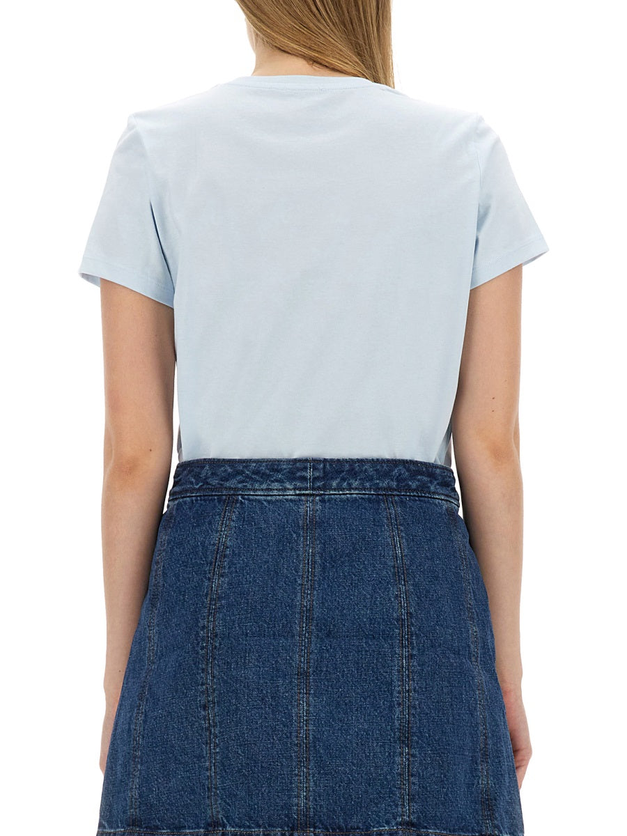 A.P.C. T shirts - Light Blue | Wanan Luxury