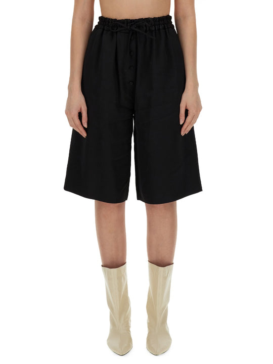Wide Leg Bermuda Shorts
