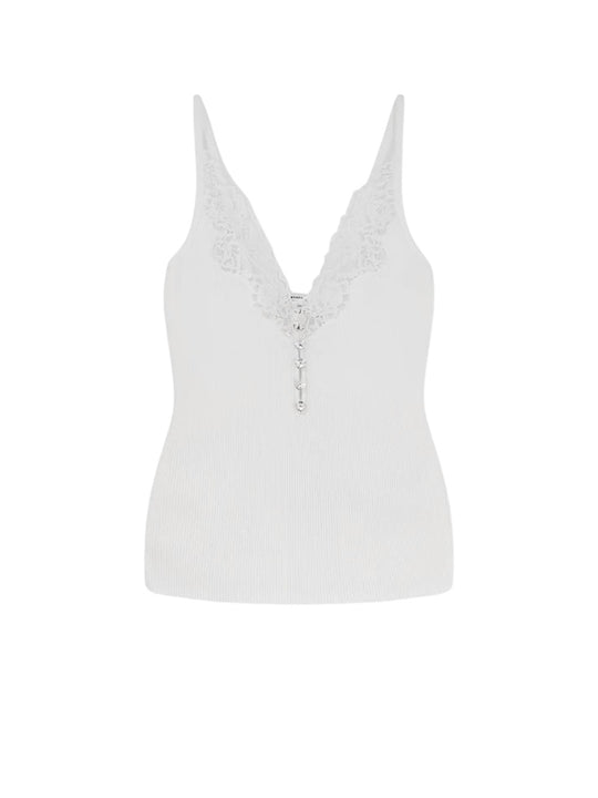 Viscose Top With Lace Inserts