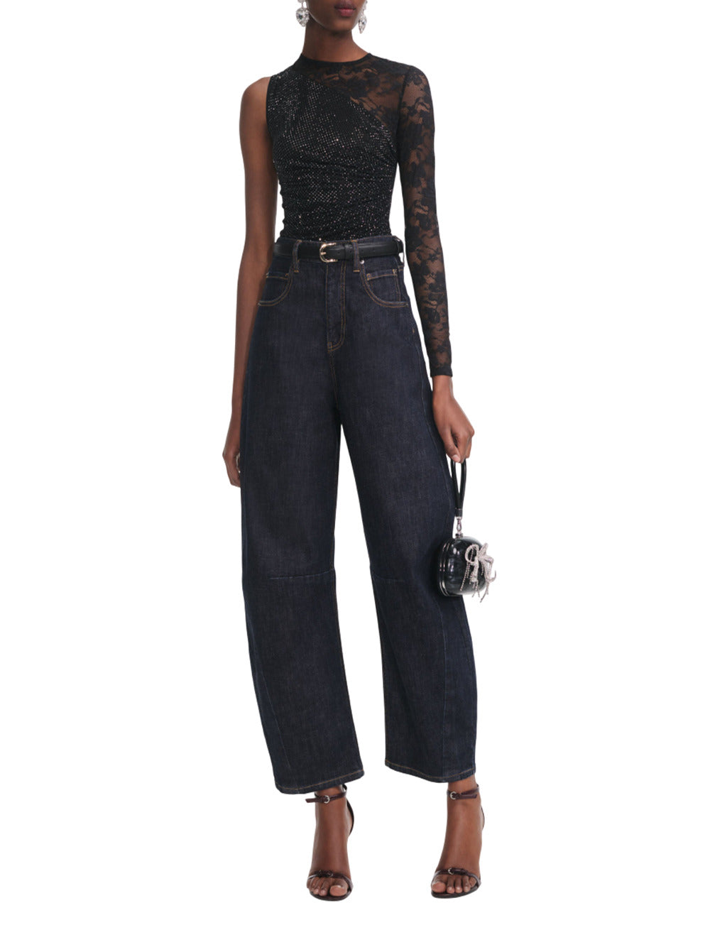 Self-Portrait TOP - Black | fe7a530232c79469fdb5dd518d761d2036469d68