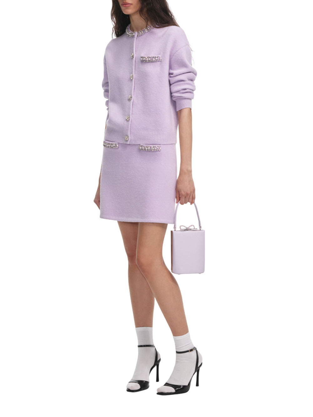 Self-Portrait SKIRT - Pink & Purple | 80b130d25a4ddc4329bd289a7926c33ca0f27ec4