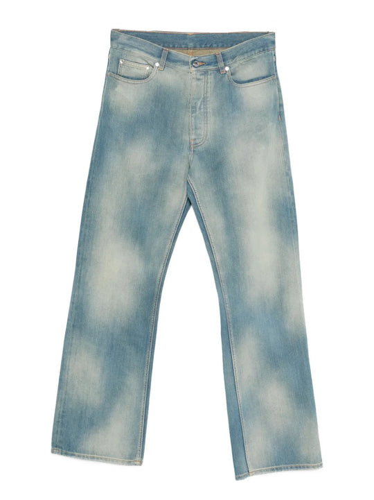 Washed-Effect Jeans