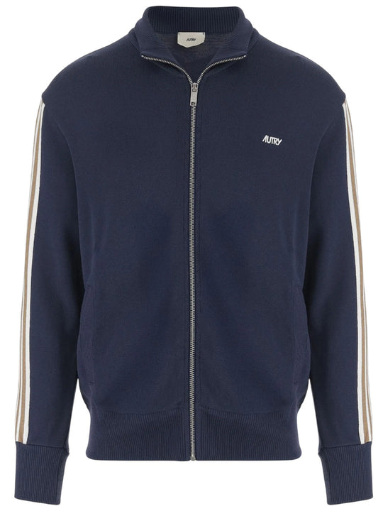 Viscose Blend Jacket With Logo