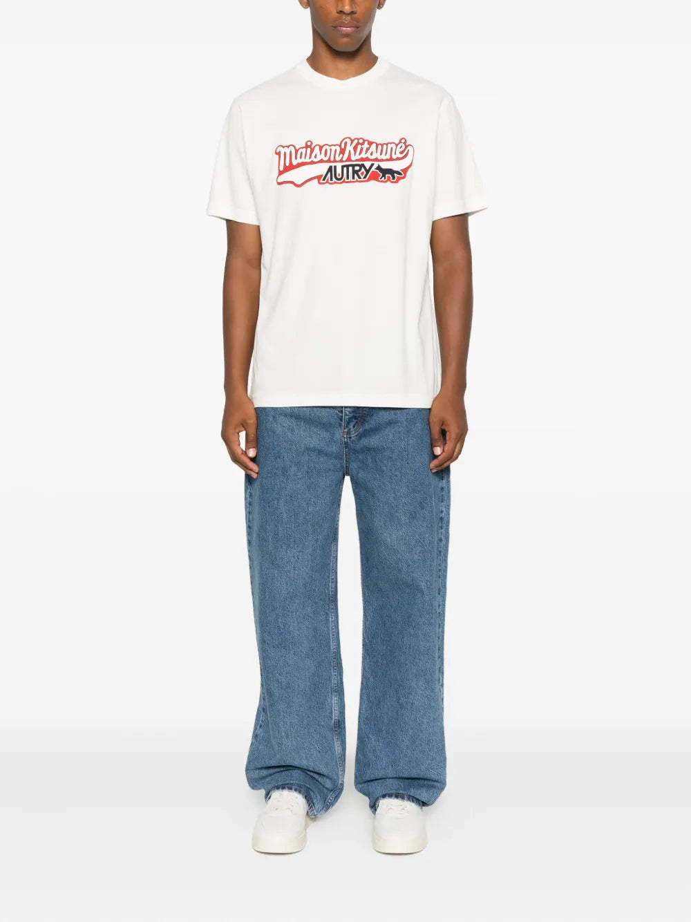 Autry X Maison KitsunÈ TSHIRT - White | e5ecd49ca8867244ae07bf2d29e252270e3a2781