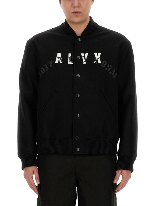 Bomber Jacket With Logo
