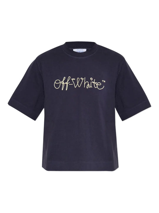 T-Shirt With Embroidered Logo