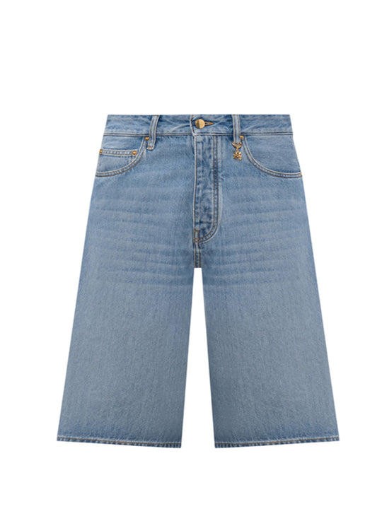 Knee-Length Denim Shorts