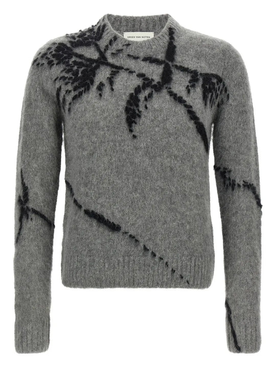 Gray Wool Blend Sweater