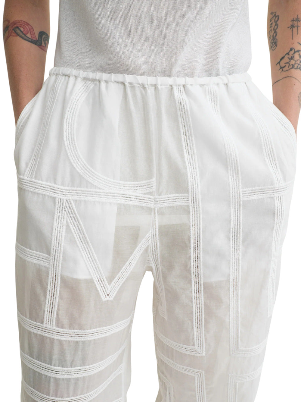 Toteme PANTS - White | 25db5110df487433162988654866aa3f12af3e8a