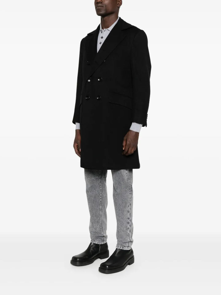 Kiton COAT - Black | c8b4c3998d4d4e987ce99887008a924e49231e06