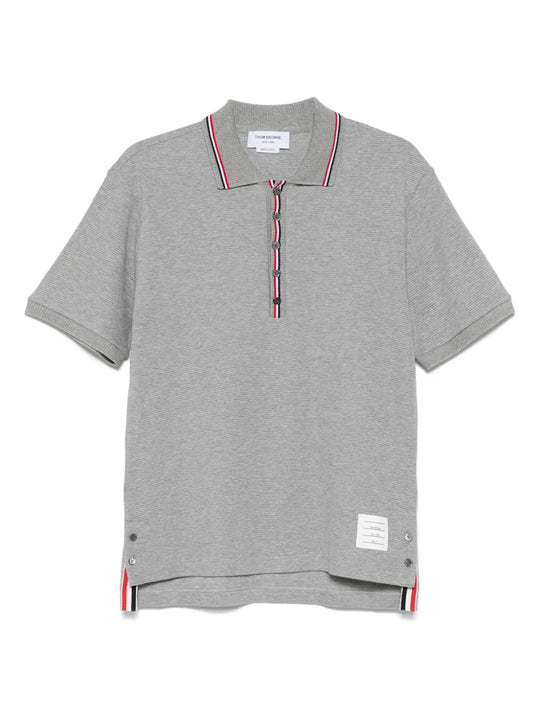 Cotton Polo With Logo Embroidery