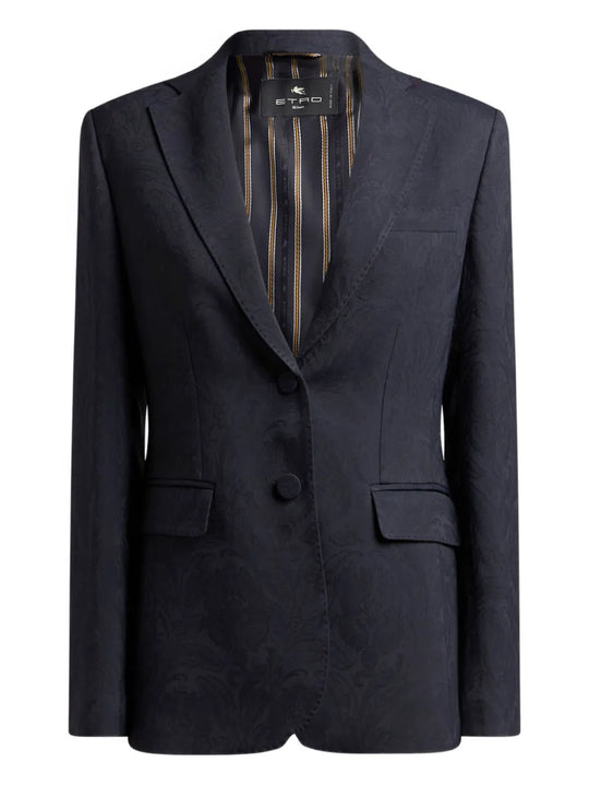 Paisley Print Blazer