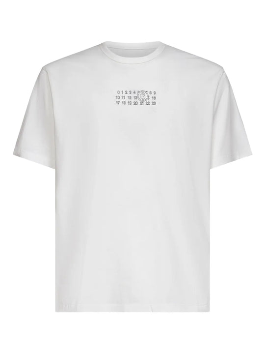 Cotton T-Shirt With Number Graphics