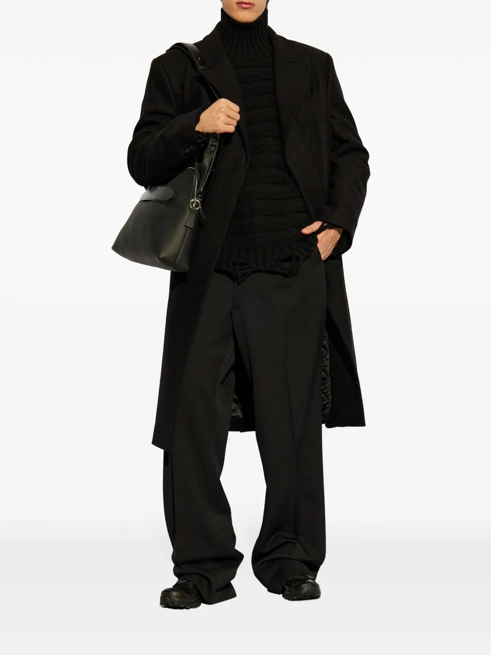 Mm6 Maison Margiela Turtle neck - Black | 47ddcd9d57ef18d034fe7afa6d7d517db8bd9d23