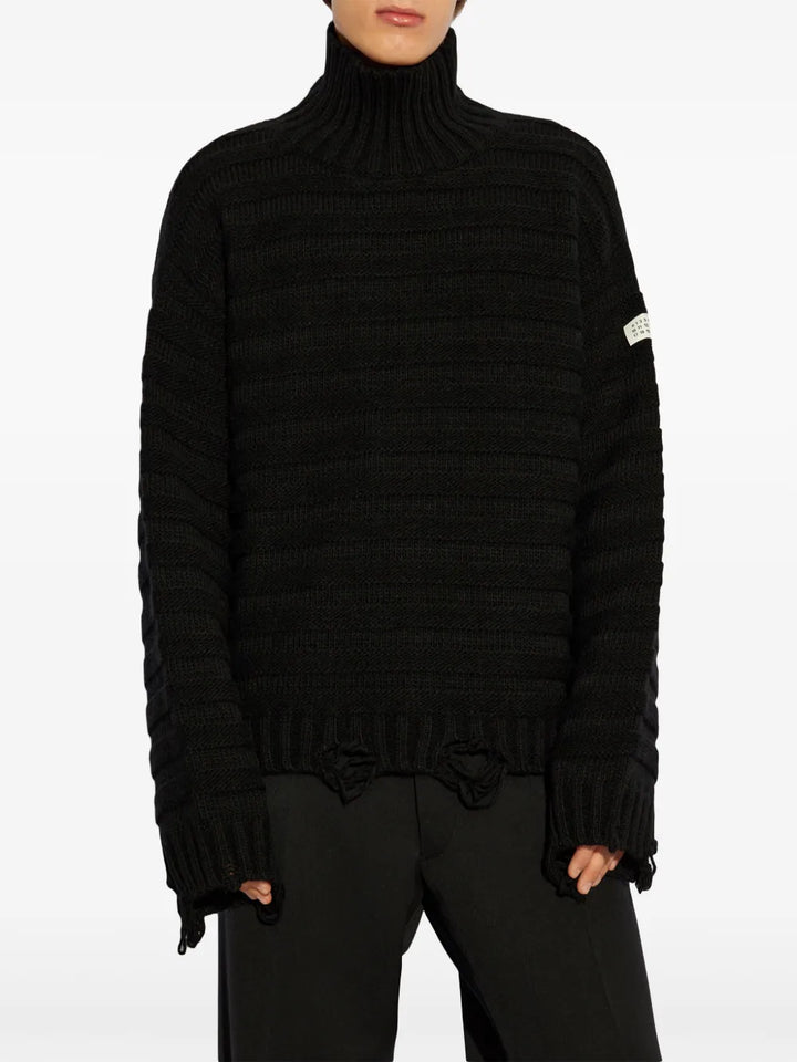 Mm6 Maison Margiela Turtle neck - Black | 63794c094fa0d16bfce0cdff0e6a644eb97e6e05