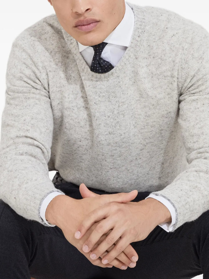 Brunello Cucinelli SWEATER - Grey | 584a11f66488669e9c8e1f4b21108e0a26483bb5