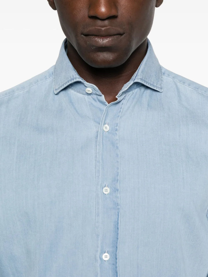 Brunello Cucinelli SHIRT - Blue | e719c8441920df98792d19cd201e22d7d5b1def7