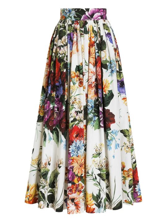 Long Floral Skirt