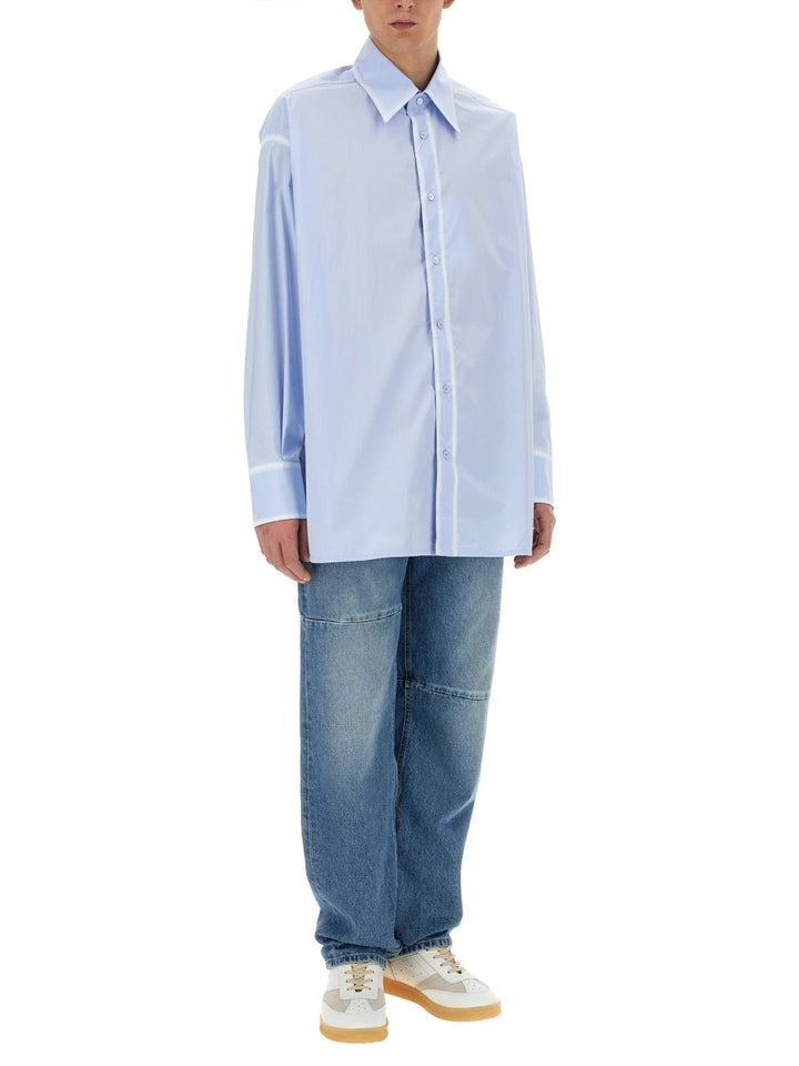 MM6 Maison Margiela Shirts - Light Blue | Wanan Luxury