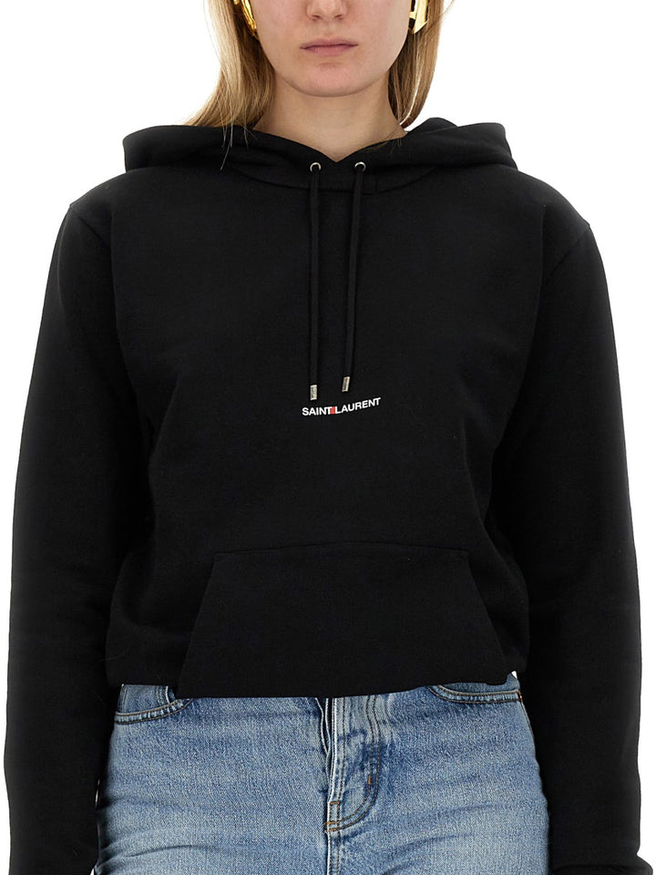 Saint Laurent Sweatshirts - Black | 4be454000af50a95a2311b217d4dcd544d9d66ad