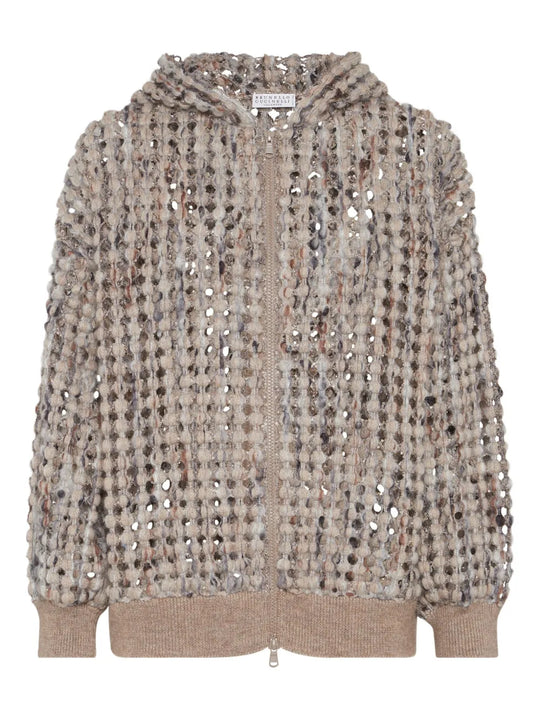 Sequined Balloon Cardigan