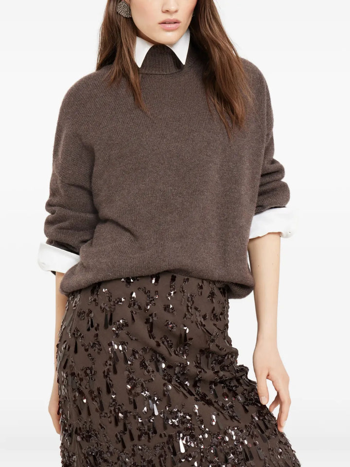Brunello Cucinelli SWEATER - Brown | 907a0eee8698049f10c8b0bcbfd963dc17bbe745