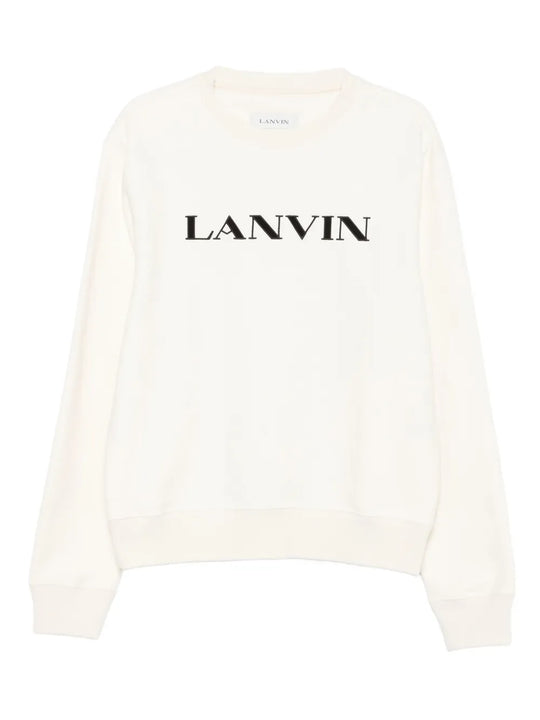 Cotton Sweatshirt With Embroidered Logo