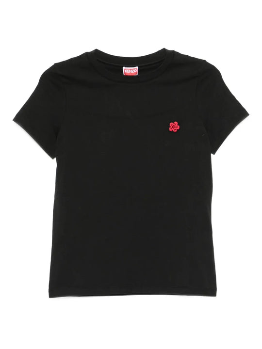 Boke Flower T-Shirt With Embroidery