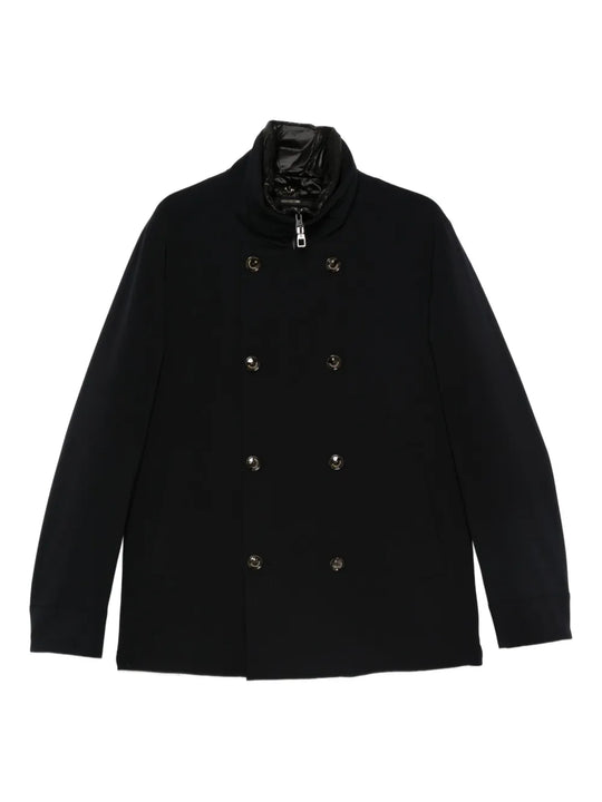 Double-Breasted Zip-Up Jacket