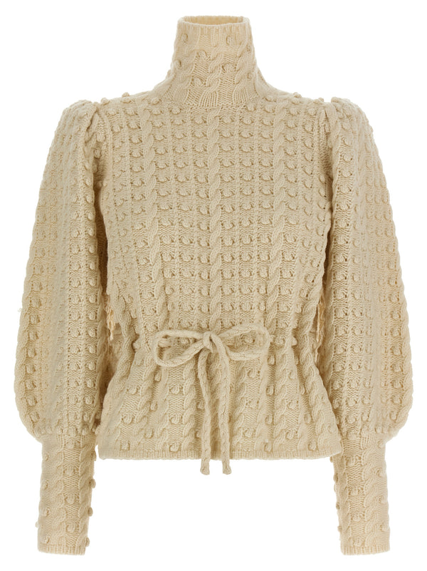 Vailant Wool Bauble Sweaters And Cardigans White