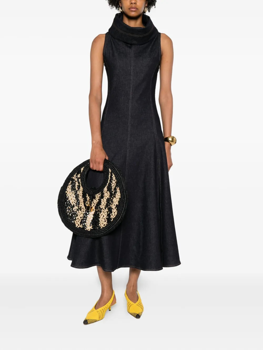 Jacquemus Dress Blue | Wanan Luxury Jacquemus Dress Blue | Wanan Luxury