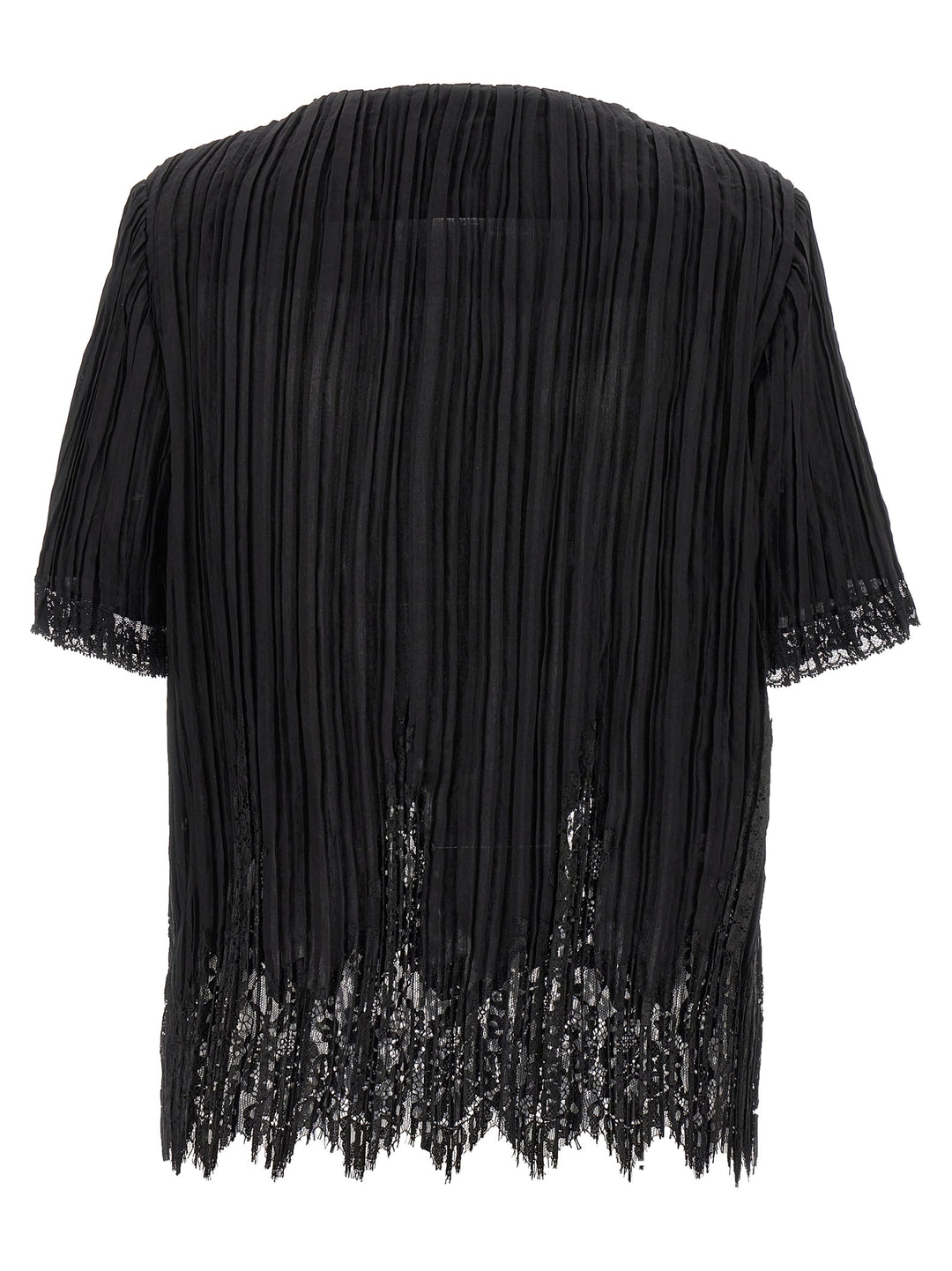 Pleated Top Tops Black