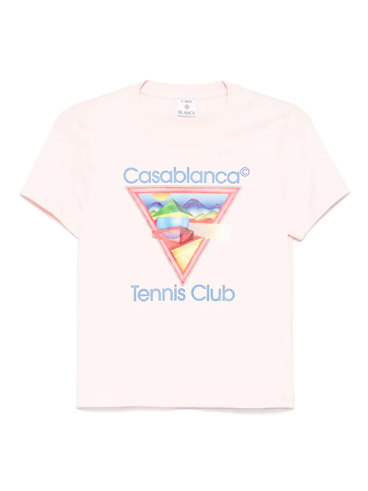 Casablanca TSHIRT - Pink & Purple | 0d158aa8c98674005ae358310dc6a4d9a7a77f1c