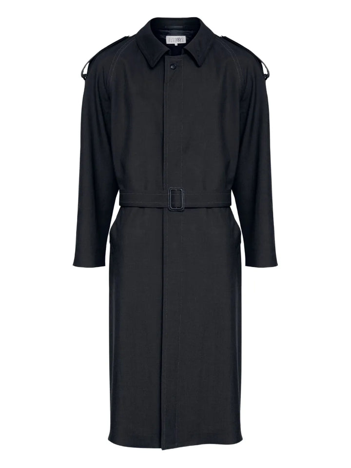 Mm6 Maison Margiela COAT - Black | 60188e692286918fa89109374519a99658b67ef9