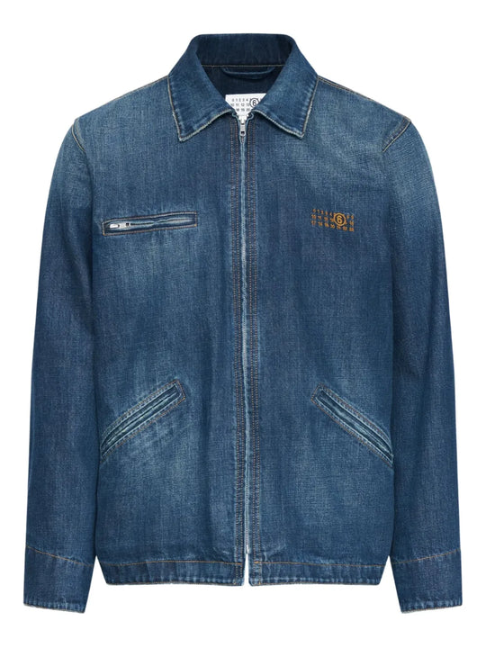 Zip-Up Denim Jacket