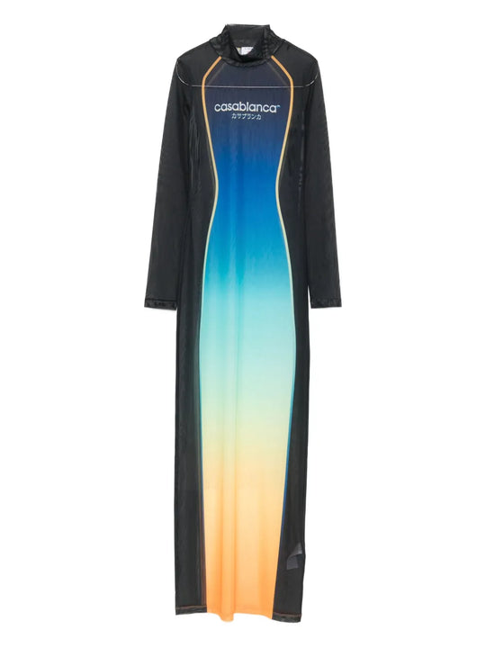 Long Dress With A Gradient Effect