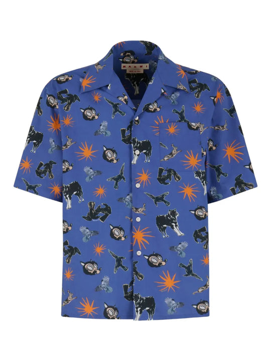 Short-Sleeved Shirt With Print