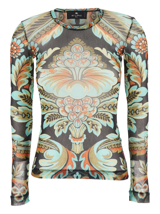 Paisley Print Top