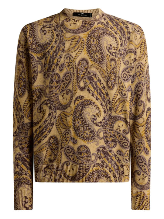 Paisley Print Sweater